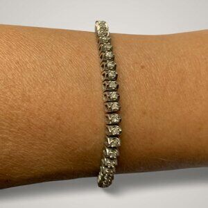 Diamond Tennis Bracelet in Sterling Silver